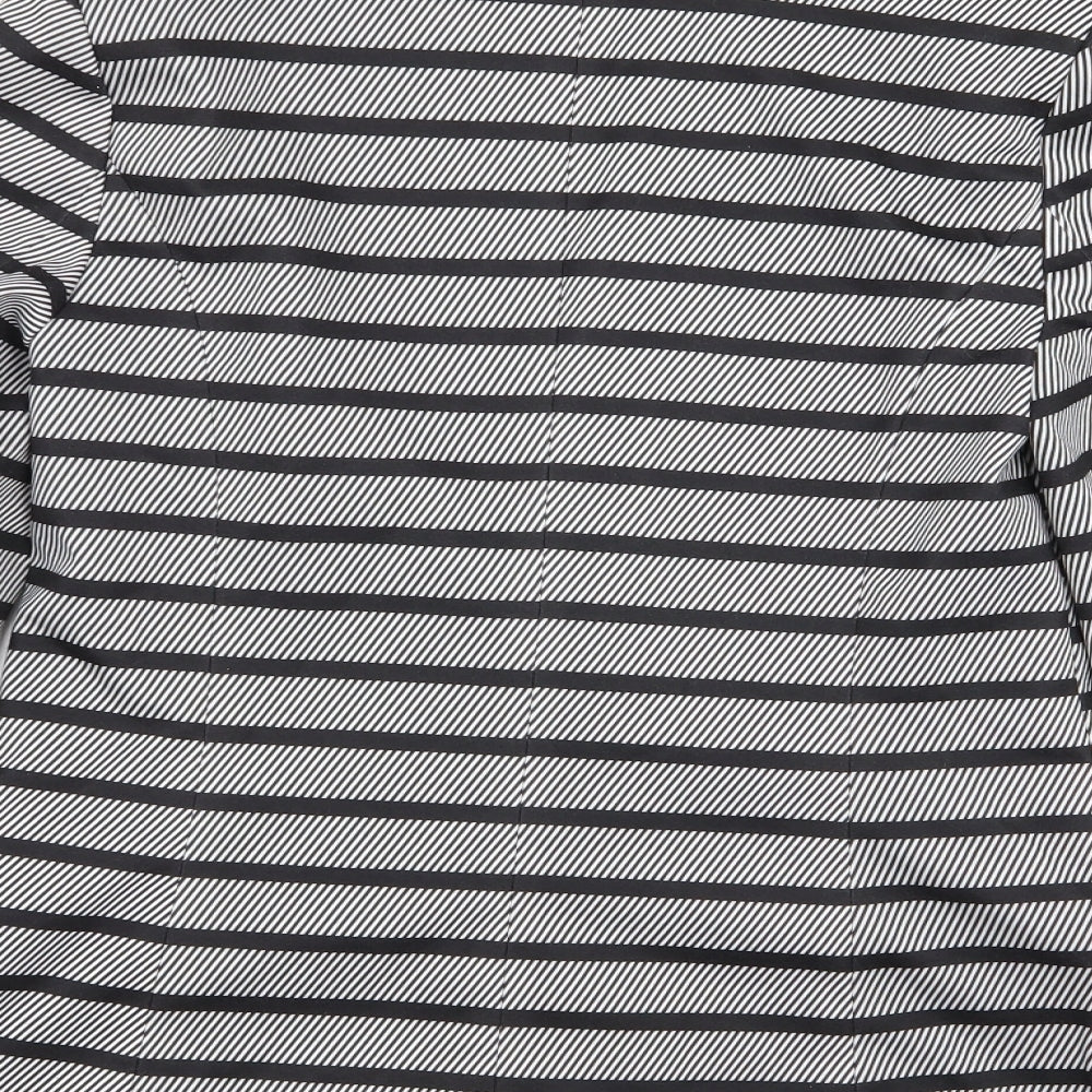 Oasis Womens Multicoloured Striped Jacket Blazer Size 8