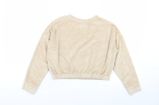 Asda George Girls Beige Pullover Jumper Size 7-8 Years