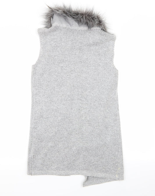 Primark Girls Grey Cardigan Jumper Size 11-12 Years