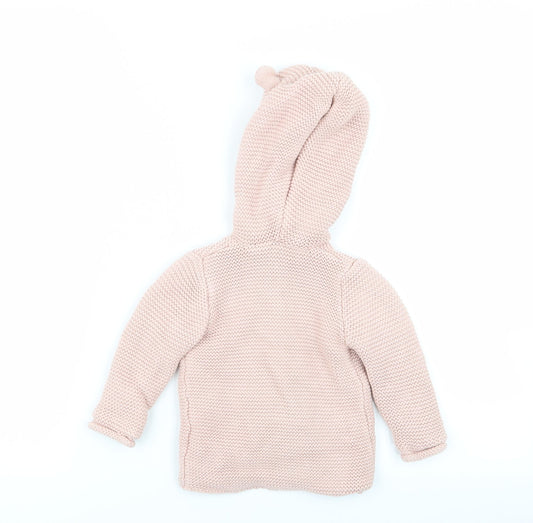 Asda George Girls Pink Jacket Size 6-9 Months