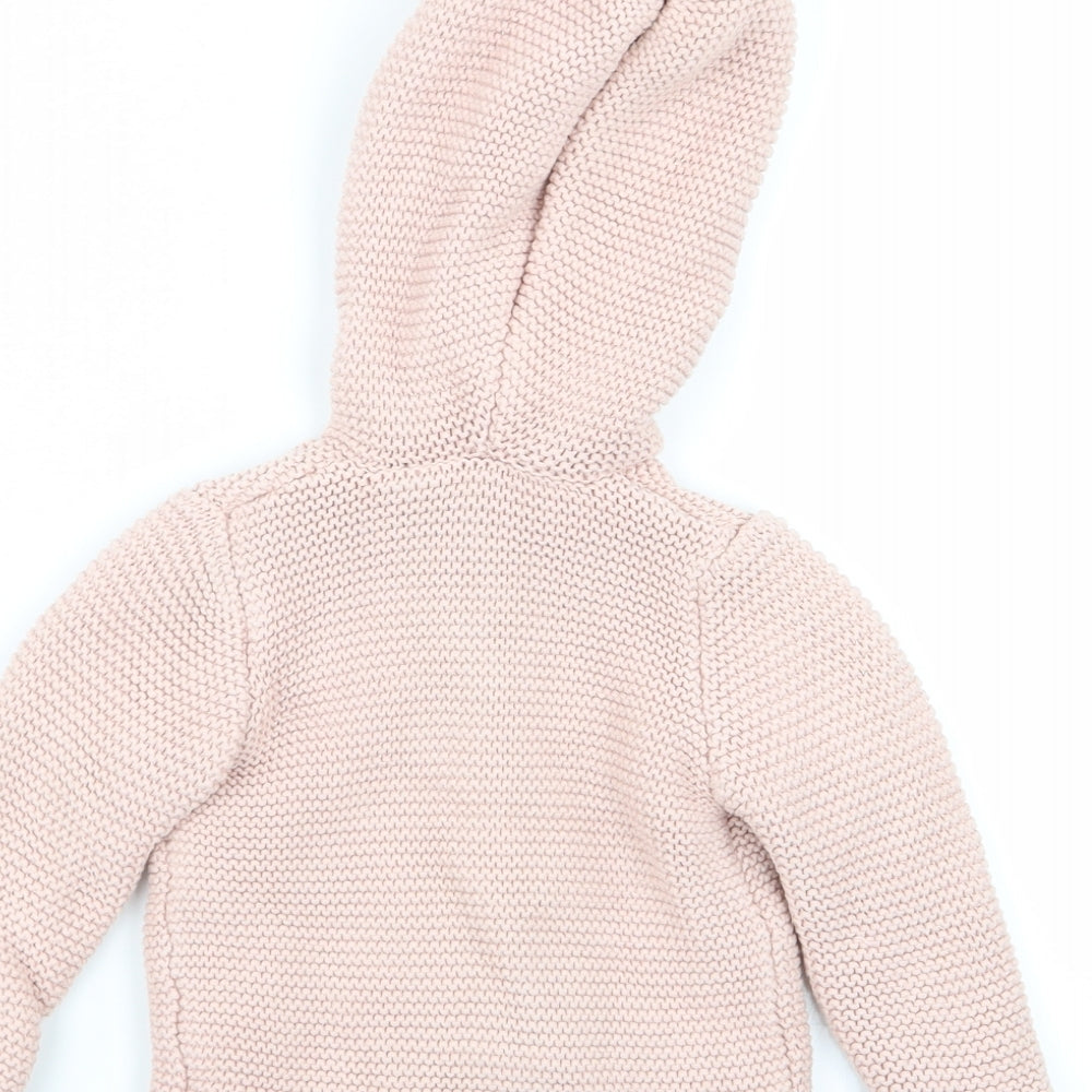 Asda George Girls Pink Jacket Size 6-9 Months