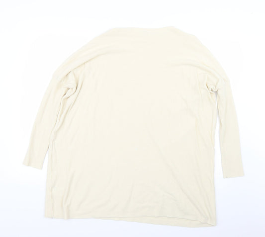 Tilets Womens Beige Pullover Jumper One Size