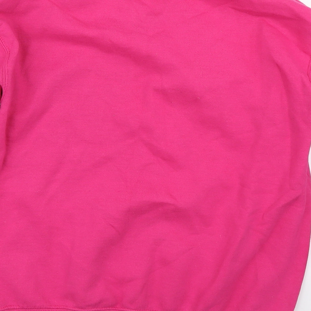 Gildan Womens Pink Pullover Sweatshirt Size S