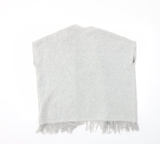 yd Girls Grey Cardigan Jumper Size 9-10 Years