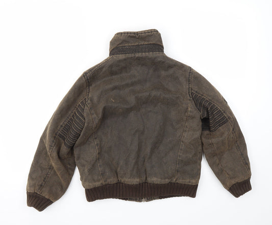 Debenhams Boys Brown Basic Coat Coat Size 9-10 Years