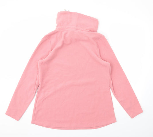 D&CO Womens Pink Houndstooth Pullover Jumper Size M
