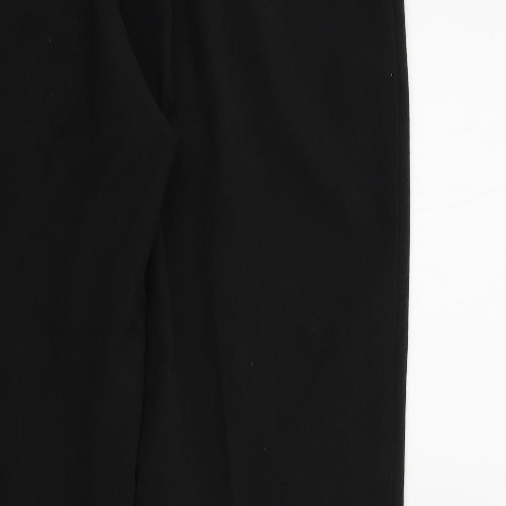 Classic Womens Black Trousers Size 14 L28 in
