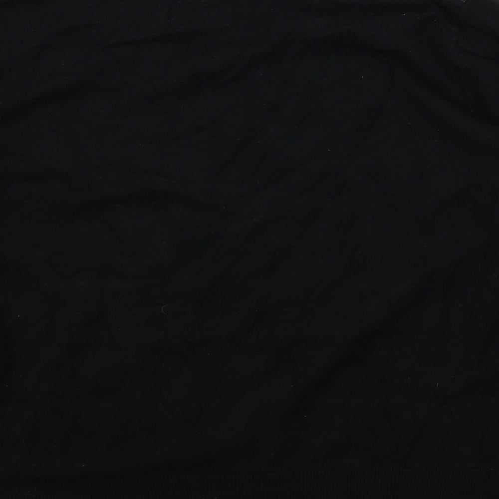 Womens UK Size 14 Papaya Black Cardigan Jumper
