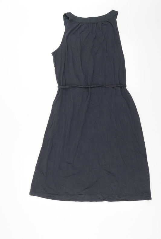 Monsoon Womens Grey Shift Size M - beaded neck line