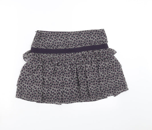 MNG collection Womens Purple Floral Mini Skirt Size 10