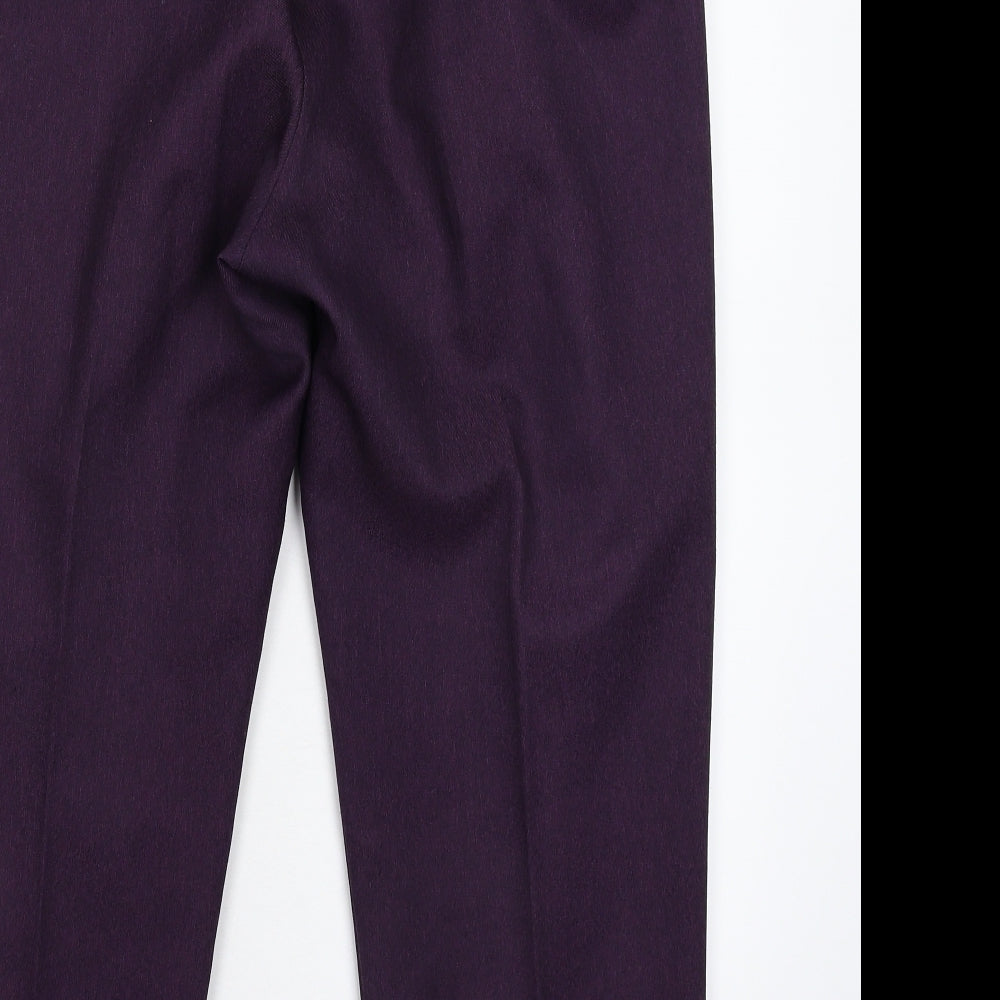 Womens UK Size 32 Berkertex Regular Fit Purple Trousers
