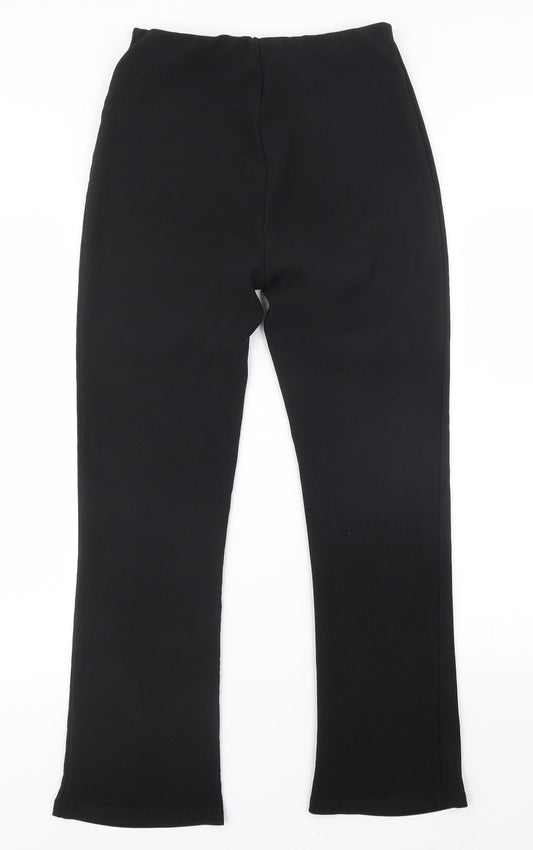 Preworn Womens Black Trousers Size 16 L30 in