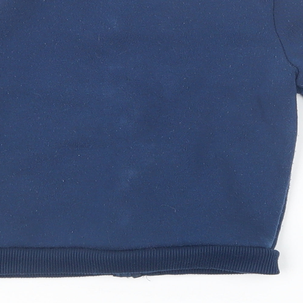 Preworn Boys Blue Basic Jacket Jacket Size 9-12 Months