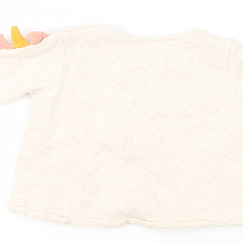 F&F Girls Pink Pullover Jumper Size 3-6 Months