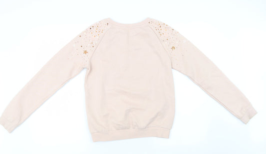 H&M Girls Pink Pullover Sweatshirt Size 13 Years