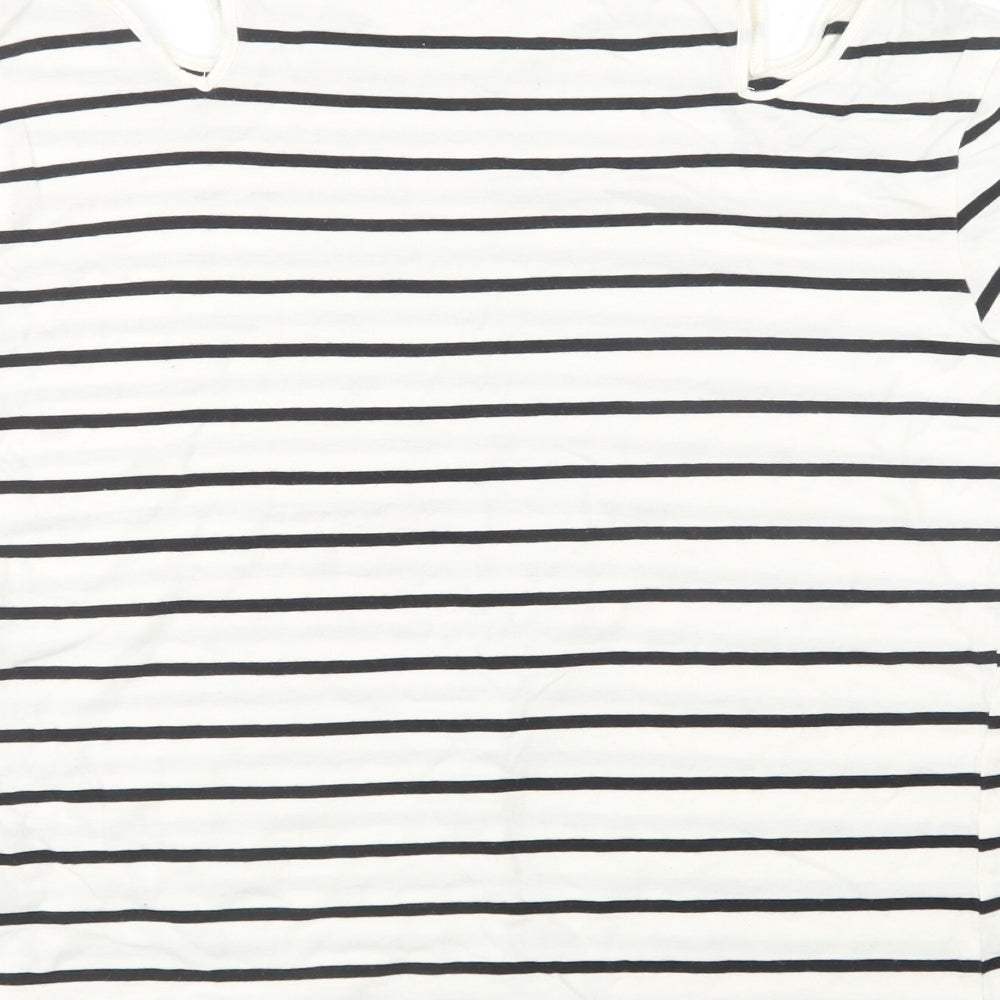 Womens UK Size 10 Topshop White Basic T-Shirt