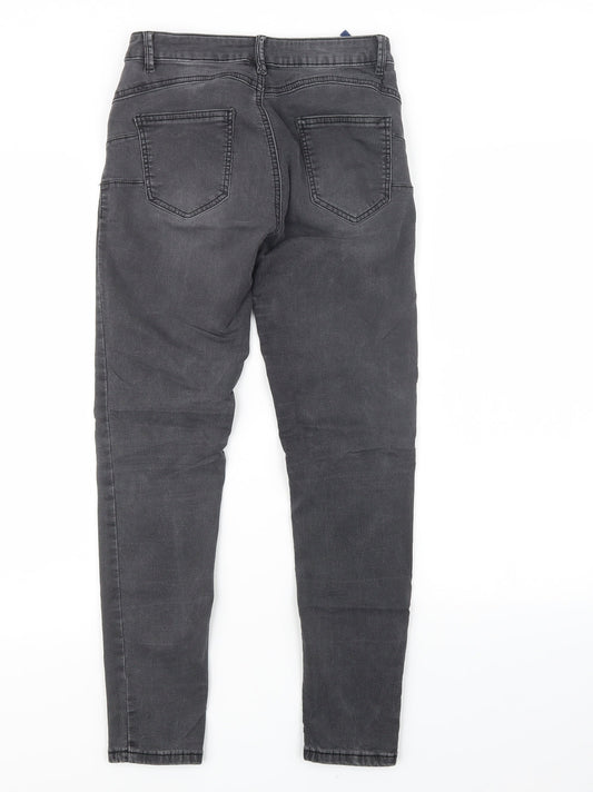Womens UK Size 28 Preworn Regular Fit Skinny Black Jeans