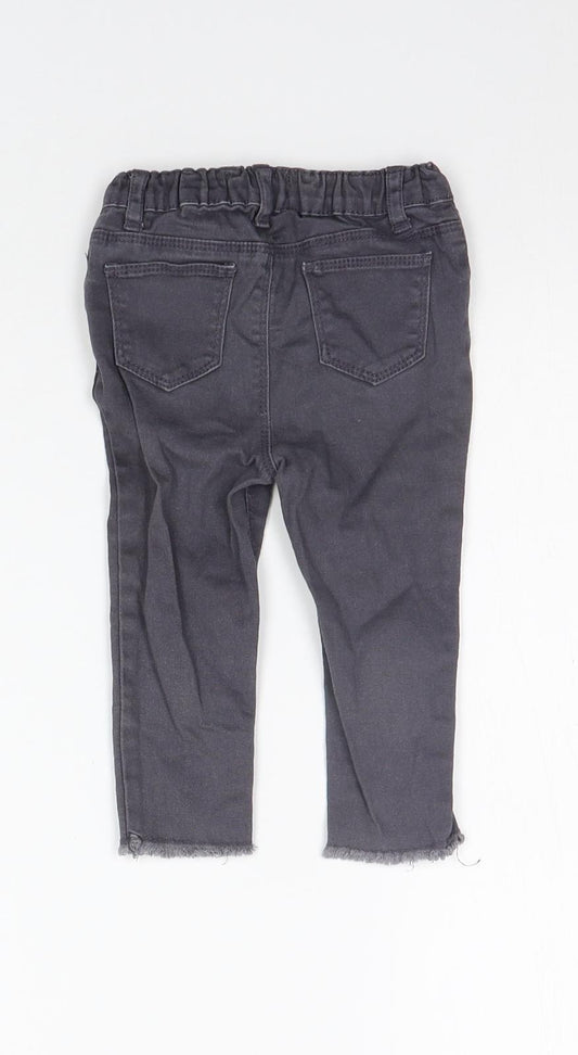 deniem co Girls Grey Jogger Jeans Size 12-18 Months