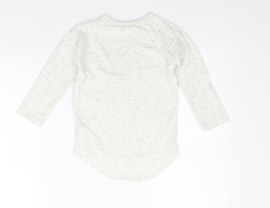 NEXT Girls Grey Basic T-Shirt Size 2-3 Years