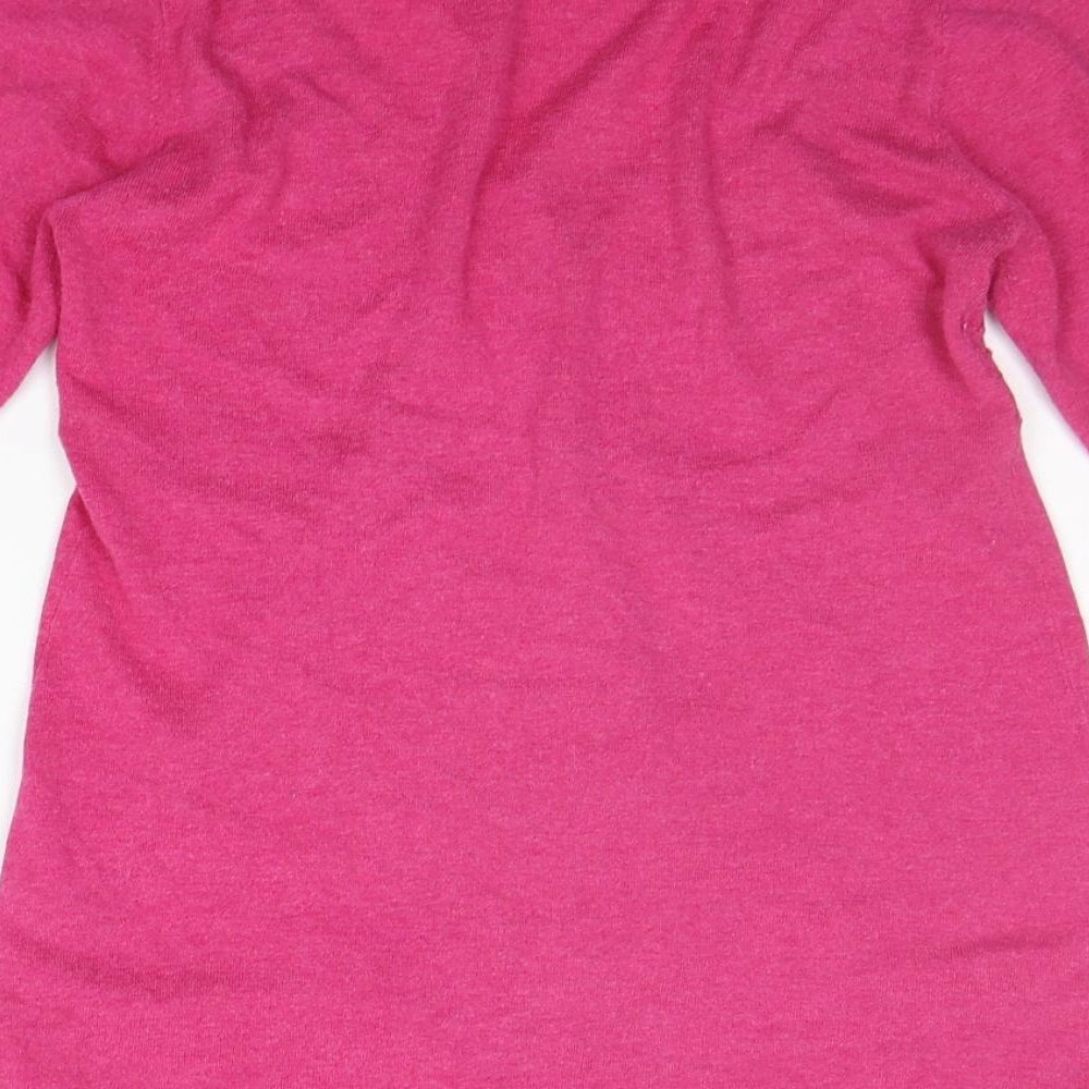 Womens UK Size 10 Crew Clothing Pink Cardigan Jumper