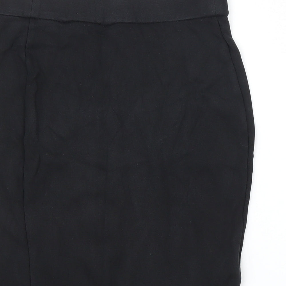 M&S Girls Black Straight & Pencil Skirt Size 10-11 Years