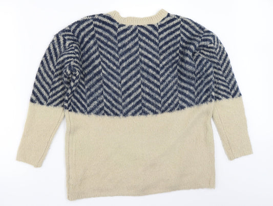 Womens UK Size 6 Atmosphere Beige Pullover Jumper