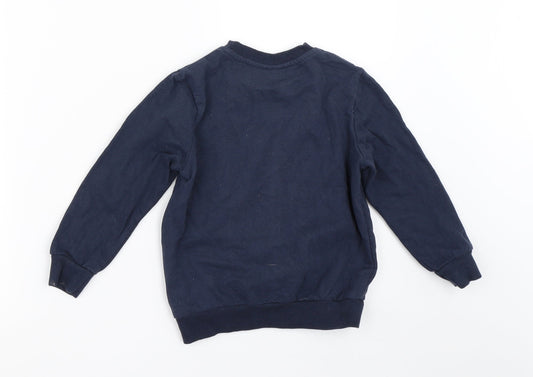Disney Girls Blue Pullover Sweatshirt Size 5 Years - bambi