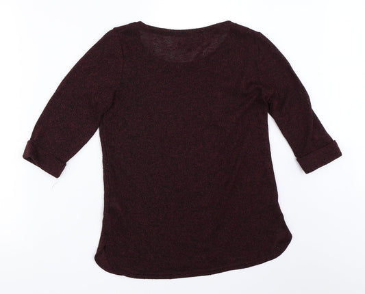 Womens UK Size 8 New Look Red Pullover Jumper