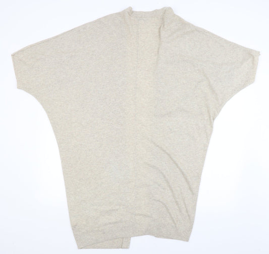 Warehouse Womens Beige Wrap Jumper Size L