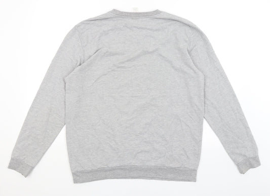 M&Co Mens Grey Pullover Jumper Size M