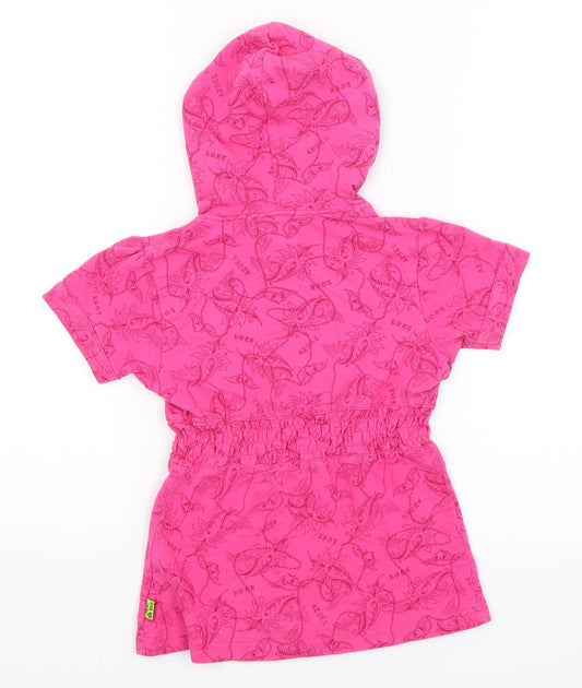 Me Too Girls Pink Paisley Full Zip Hoodie Size 6 Years