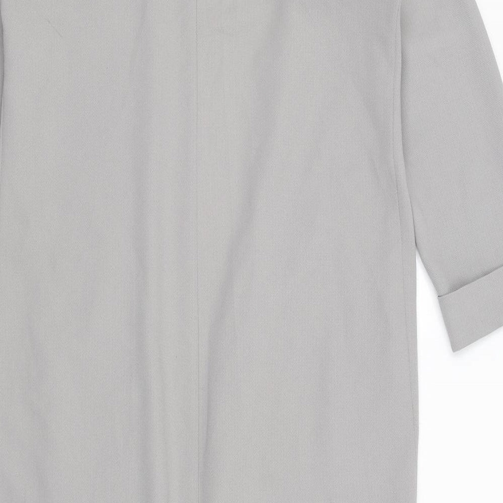 Womens UK Size 10 Atmosphere Grey Wrap Jumper