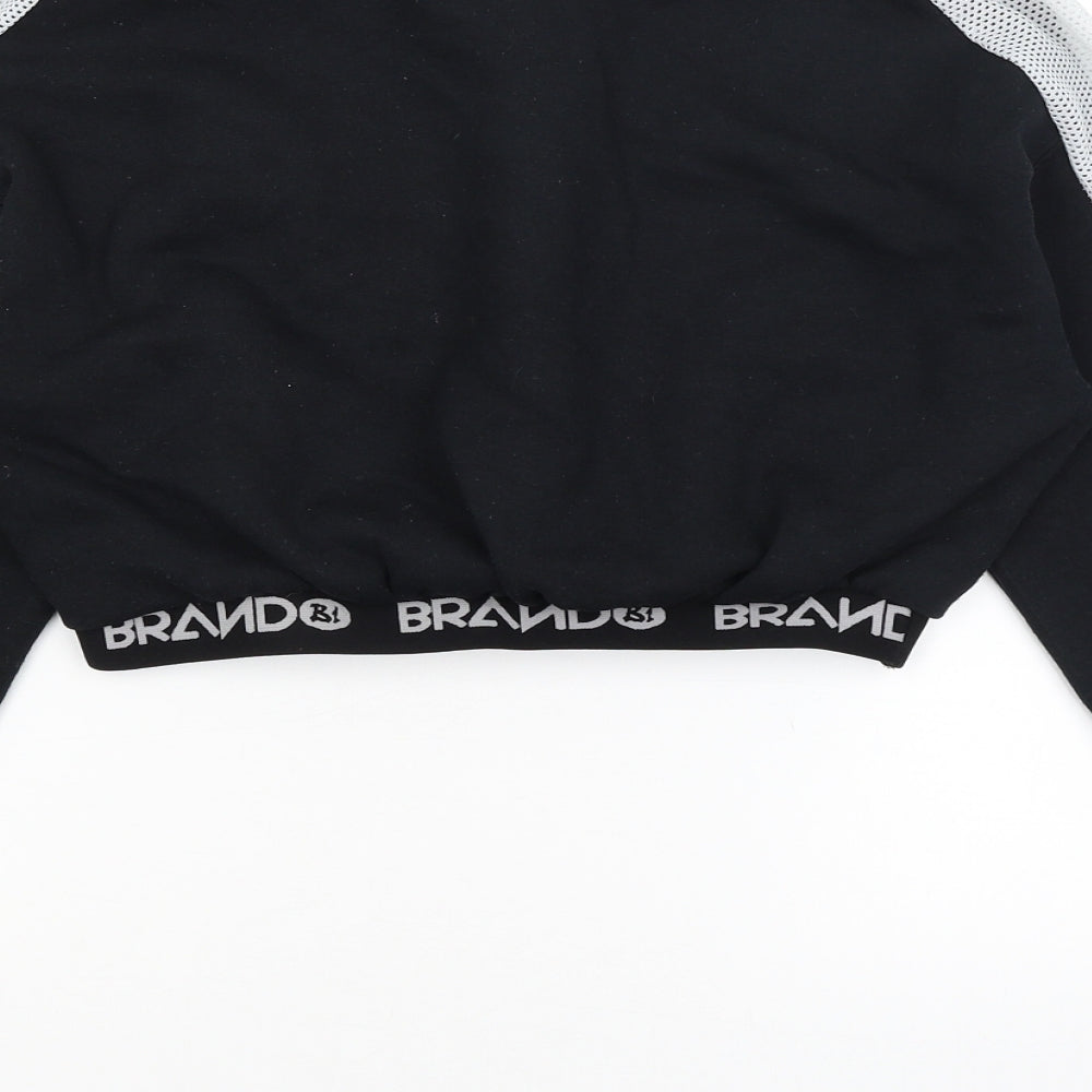 Gildan Womens Black Pullover Jumper Size S