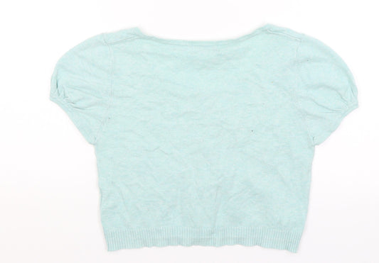 Papaya Womens Blue Cardigan Jumper Size 10