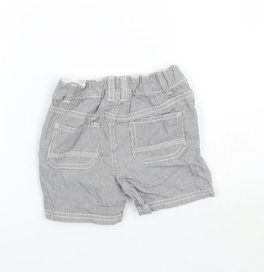 TU Baby White Striped Cropped Leggings Size 9-12 Months