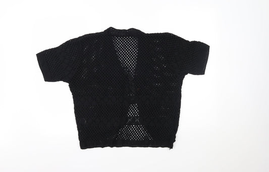 Womens UK Size 2XL Remel London Black Cardigan Jumper