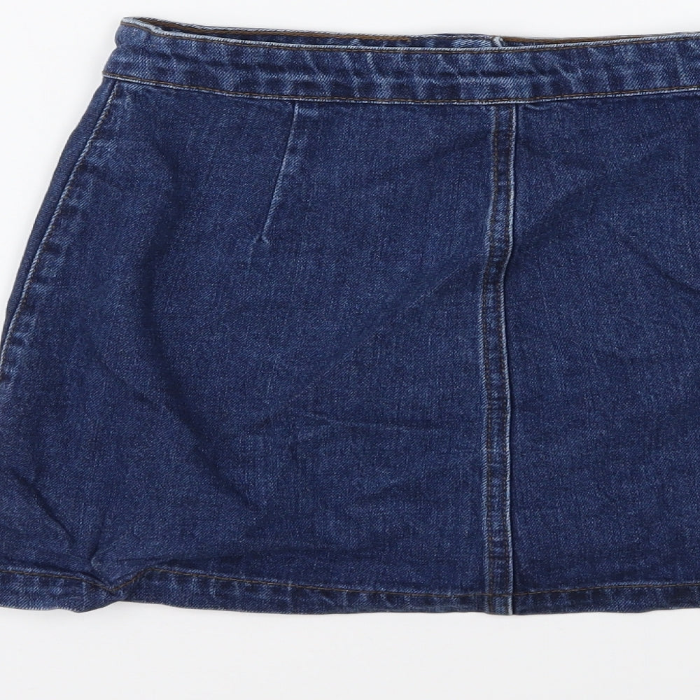 Womens UK Size 25 in Topshop Maxi Denim Skirt