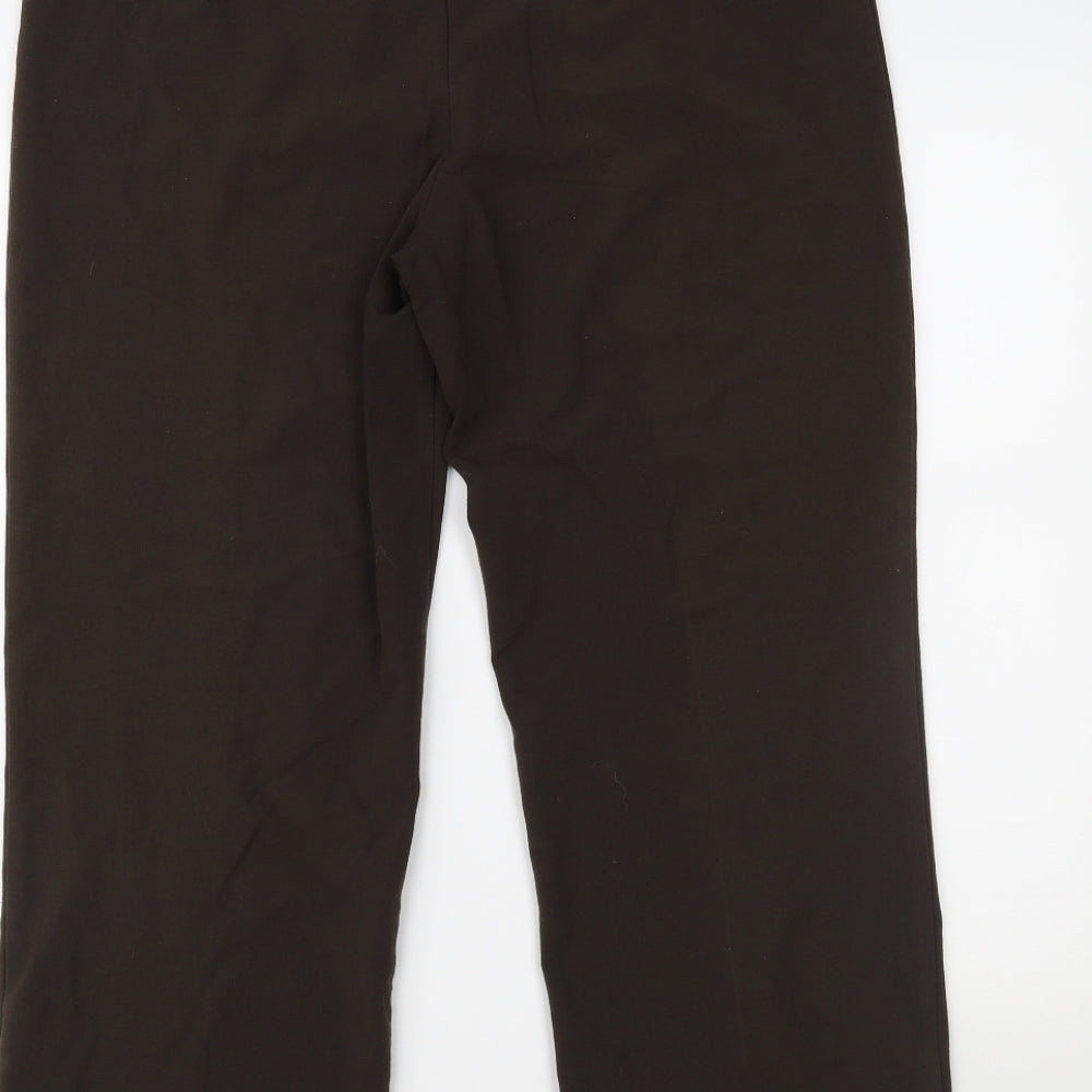 Autonomy Womens Brown Trousers Size 14 L25 in