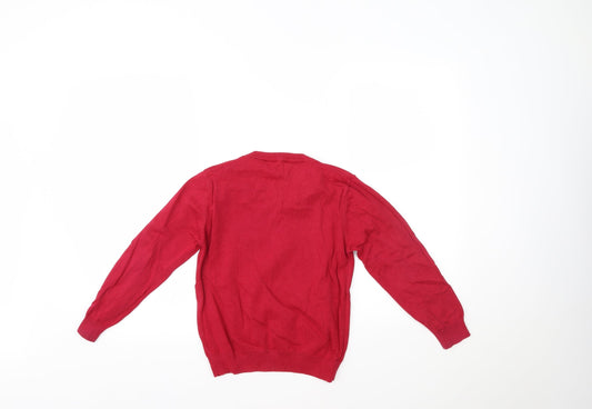 George Girls Red Pullover Jumper Size 8-9 Years