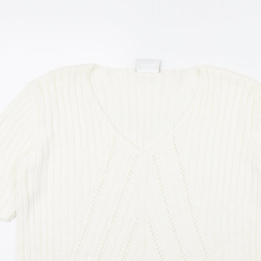 Womens UK Size 12 DELMOD Ivory Pullover Jumper