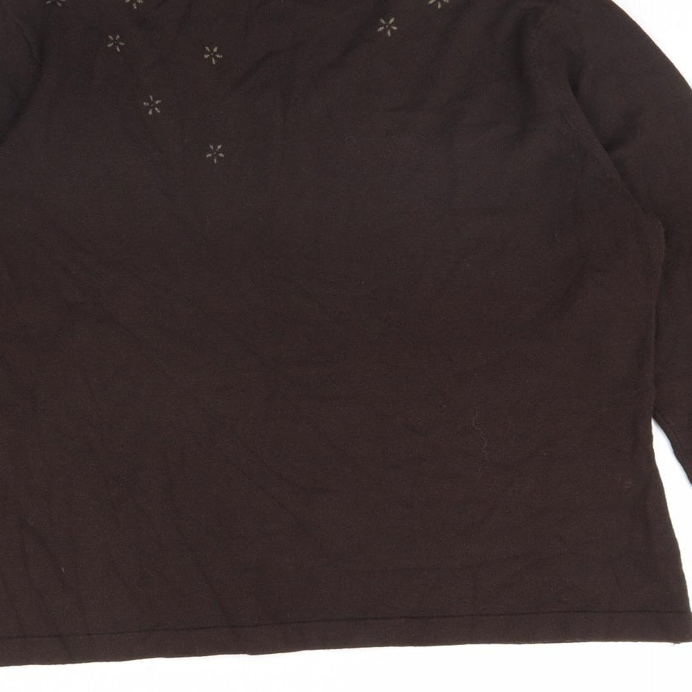 Womens UK Size L klass collection Brown Pullover Jumper