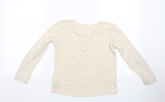 Marks and Spencer Girls Ivory Geometric Pyjama Top Size 11-12 Years - Pyjama Top