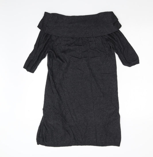 Preworn Womens Grey Jumper Dress Size 10