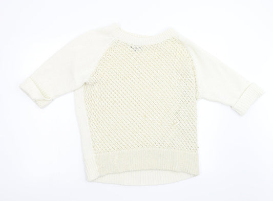 Womens UK Size 16 Soon Ivory Pullover Jumper