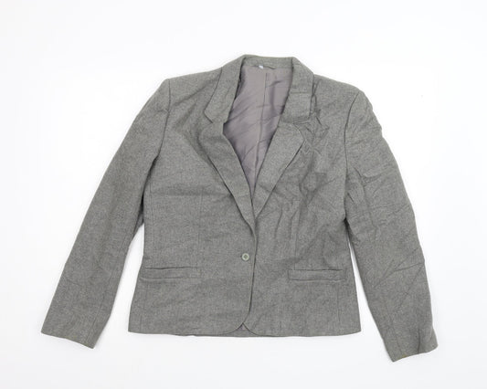 Womens UK Size 12 M&S Regular Grey Suit Jacket