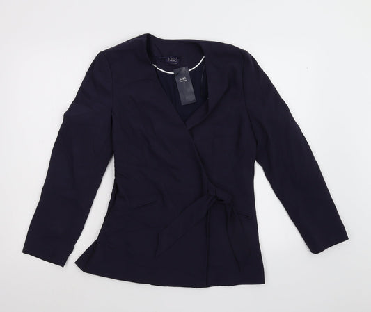 Womens UK Size 12 M&S Regular Blue Suit Jacket