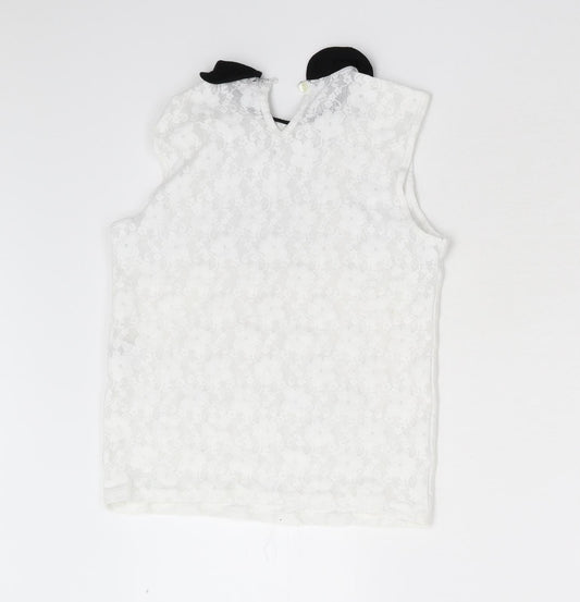 Primark Womens Ivory Basic Blouse Size 6
