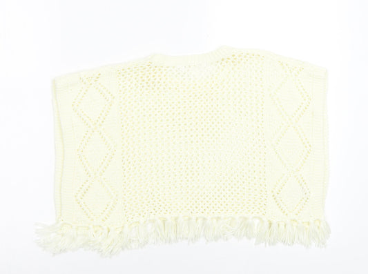 So Fabulous Girls Ivory Overcoat Poncho Size 3 Years