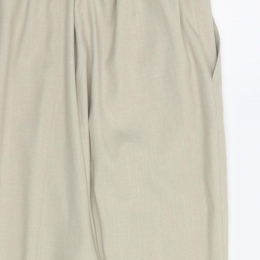 Womens UK Size 20 Canda Regular Fit Cropped Beige Trousers