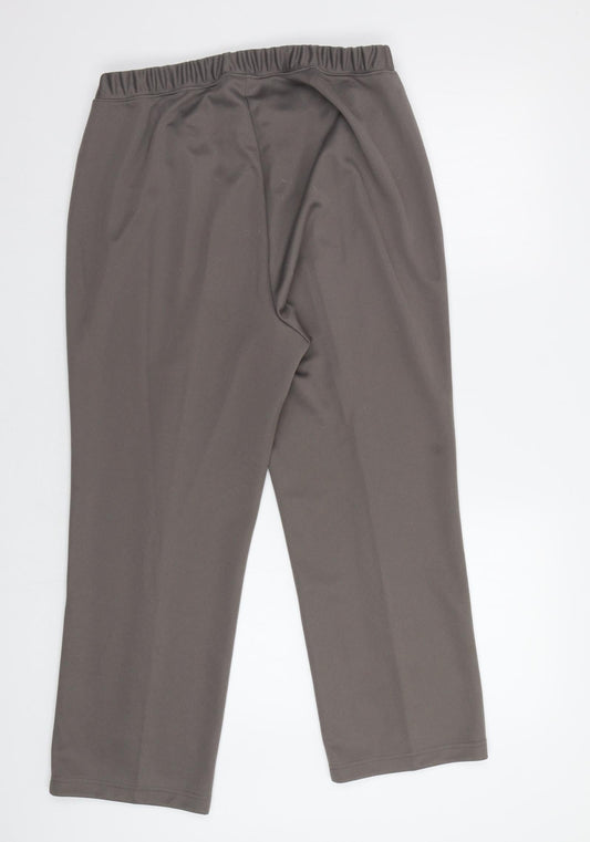 Womens UK Size 12 Damart Regular Fit Beige Trousers